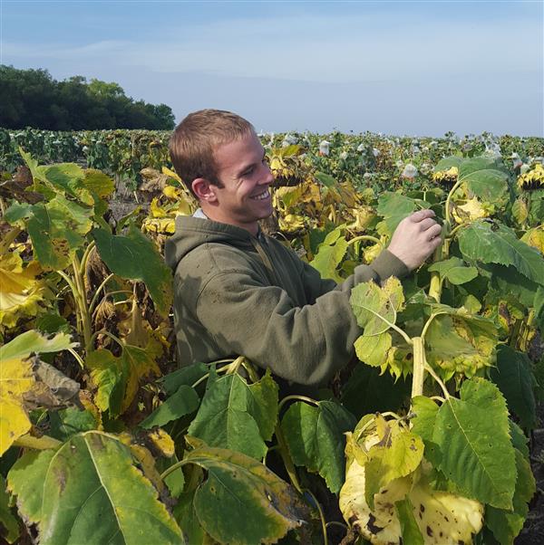 Ryan Humann in field