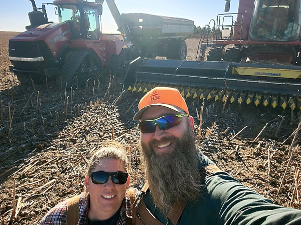 Joe and Kristin Ridl, sunflower producers
